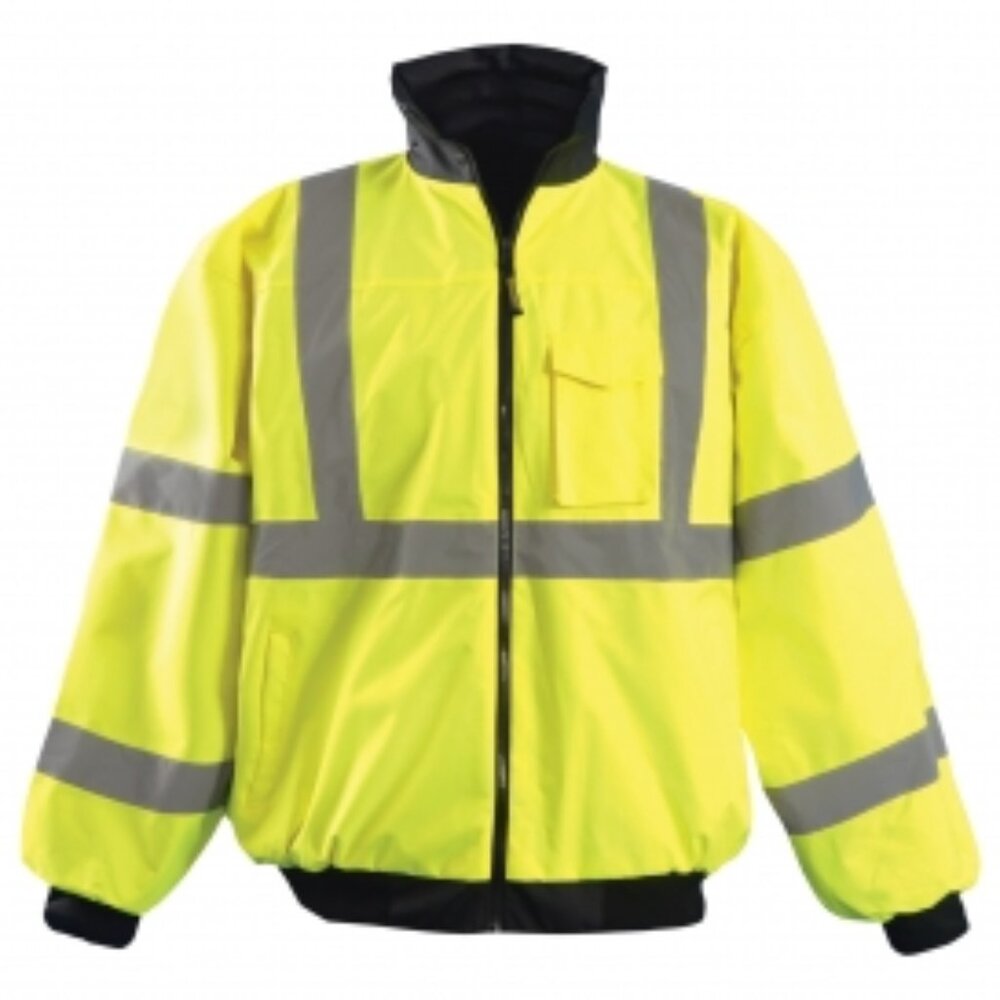 NWT OccuNomix Type R Class 3 Value Bomber Jacket 3X - Yellow/Lime